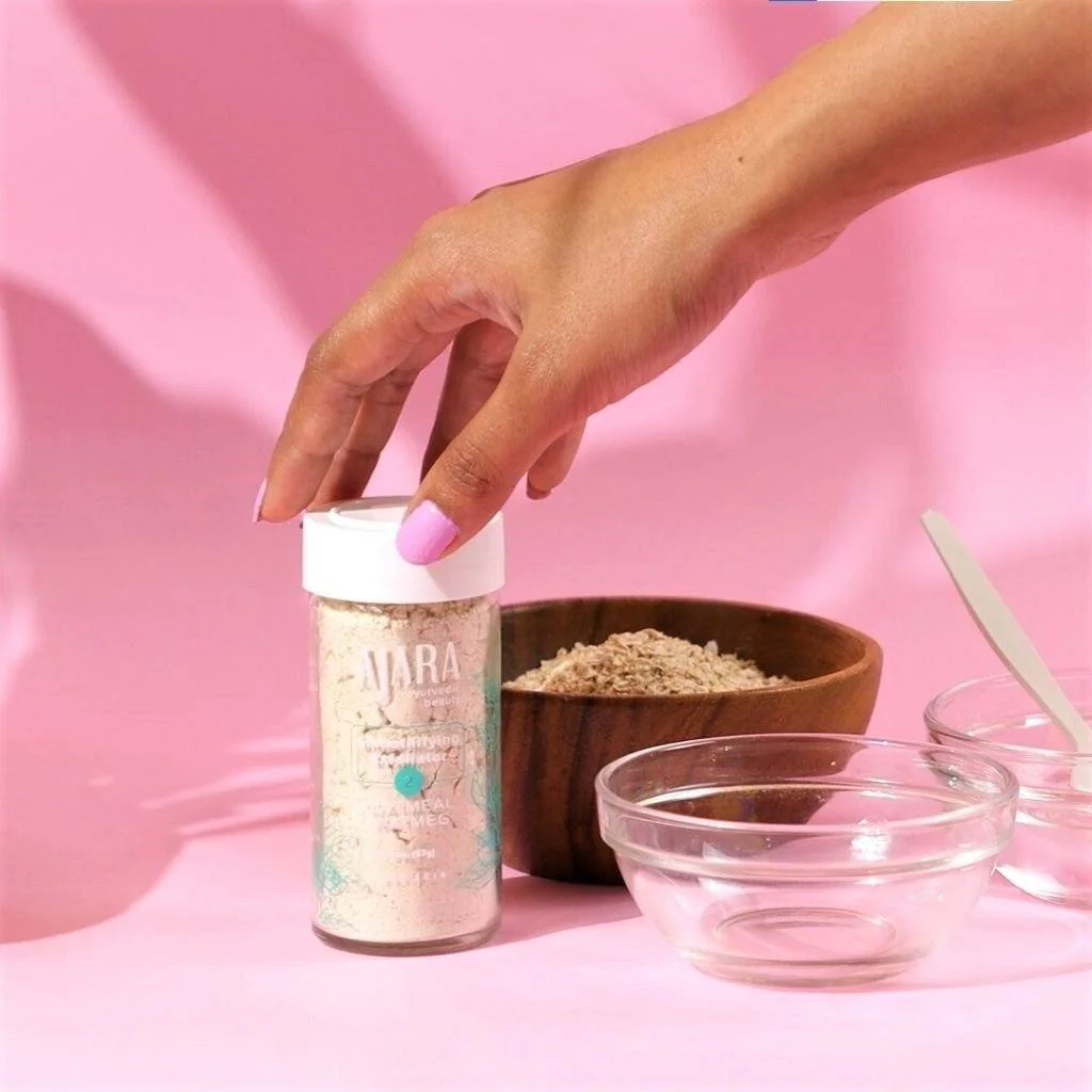 Oatmeal Nutmeg Smoothifying Exfoliator (For Dry/Vata Skin) - Image 5