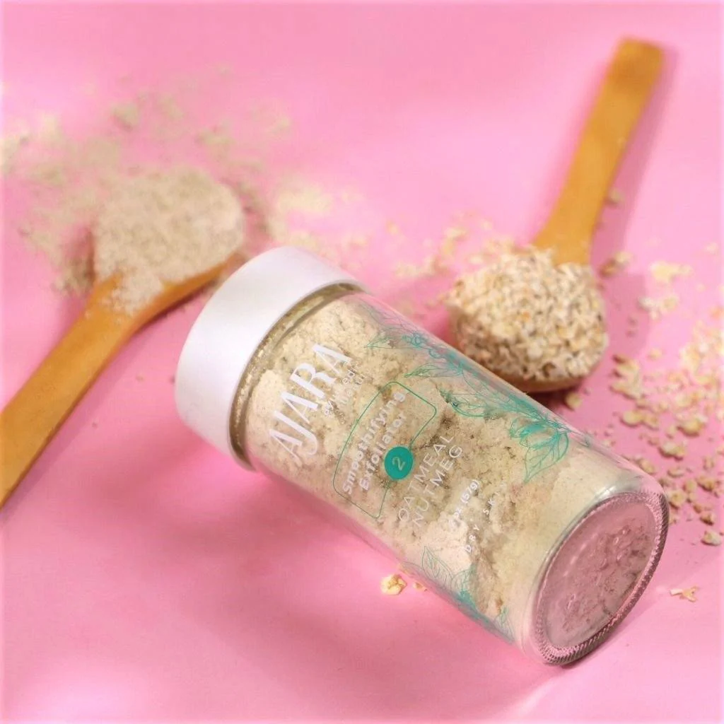 Oatmeal Nutmeg Smoothifying Exfoliator (For Dry/Vata Skin) - Image 7