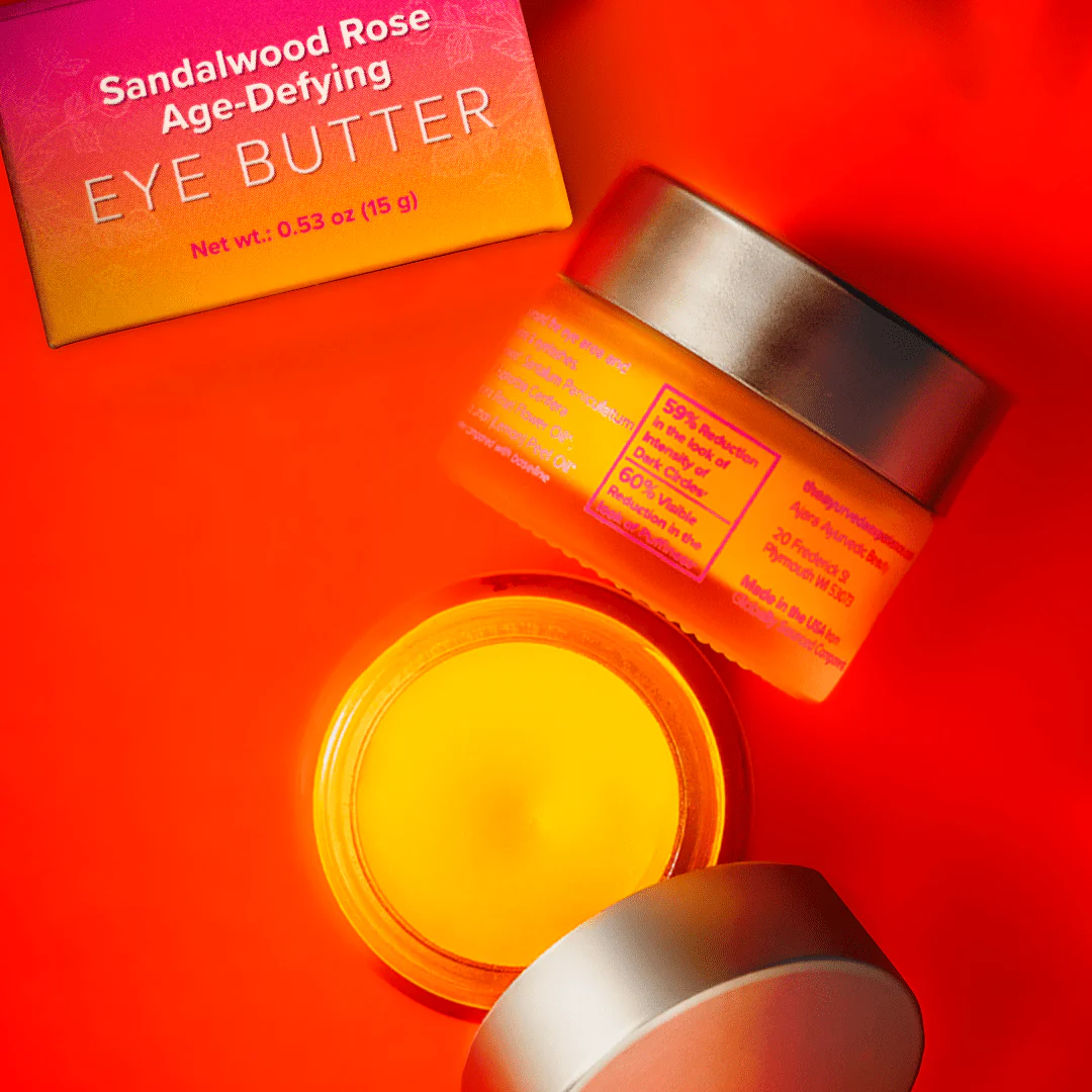 Ajara Sandalwood Rose Age Defying Night-Time Eye Butter - Along With Ghee, Sandalwood and Other Natural Ingredients - Image 3