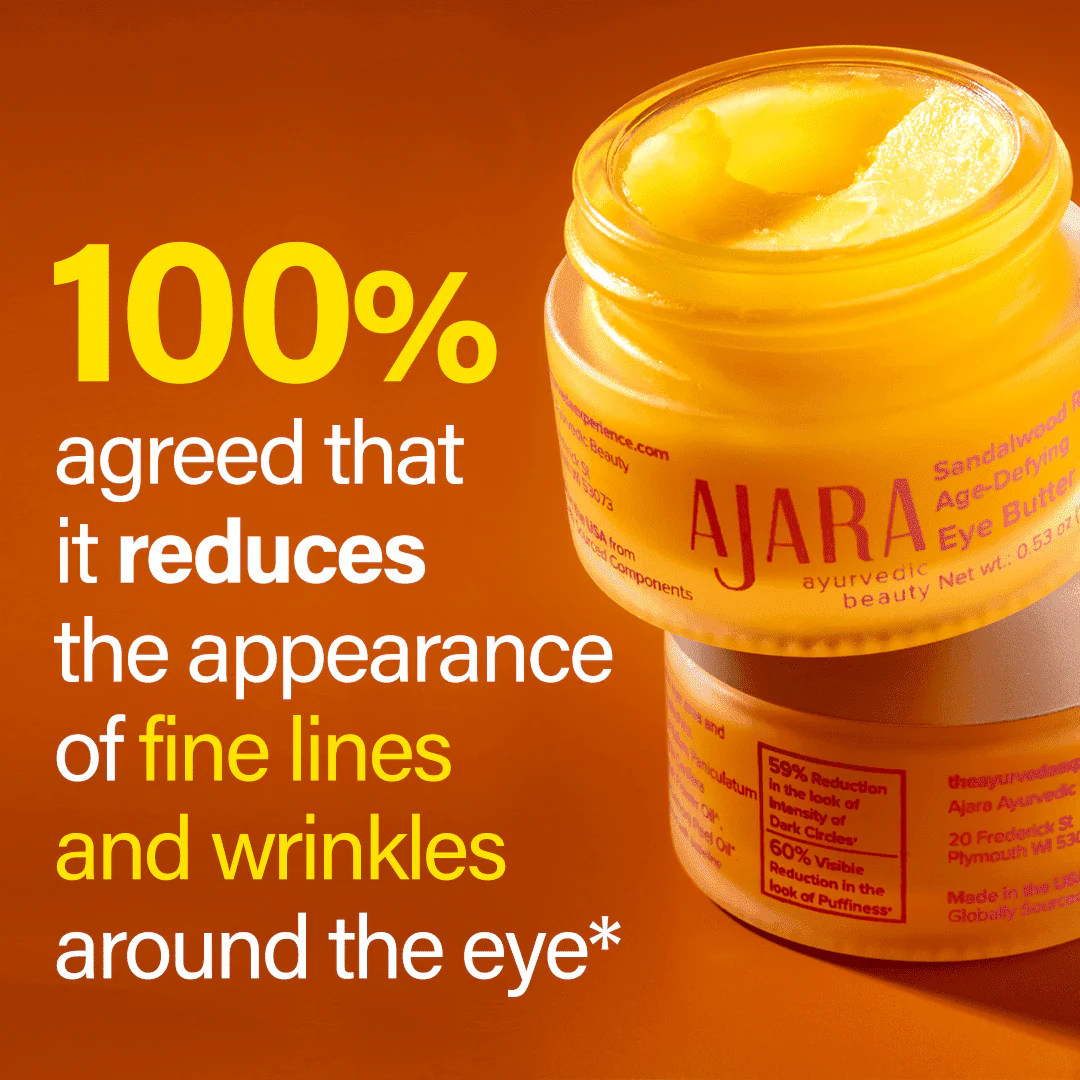 Ajara's Sandalwood Rose Age Defying Eye Butter | 15 g - Natural And Made From Pure Organic Ghee - Image 3