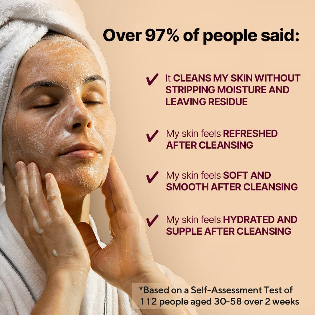 Blavana Face Cleanser – Cleans, Moisturizes, Brightens, Dry, Dull, Aging Skin - Revolutionary Formula with Black Gram - Best Face Cleanser for Mature Skin - Along With Clinically Tested Ingredients - Image 4
