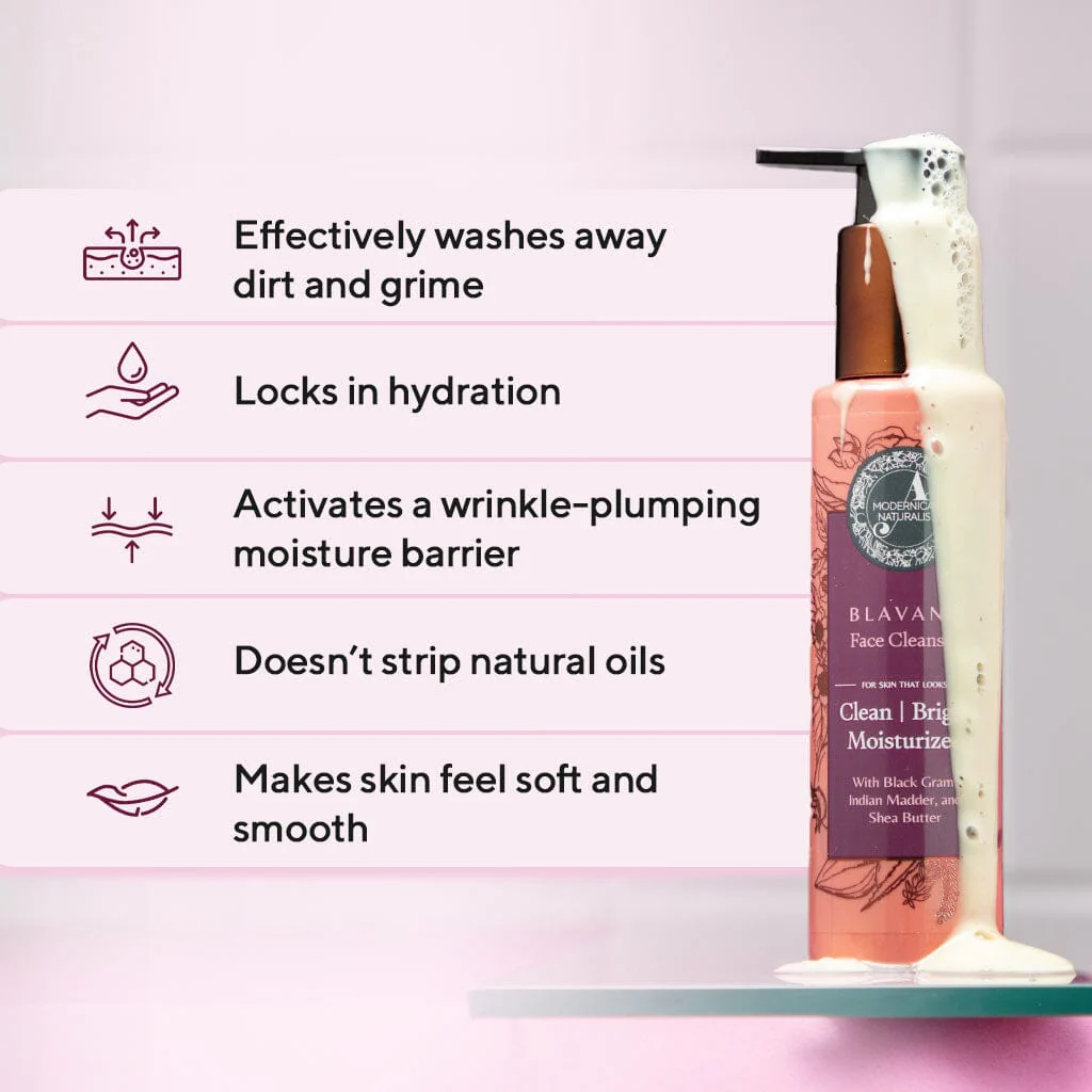 Blavana Face Cleanser – Cleans, Moisturizes, Brightens, Dry, Dull, Aging Skin - Revolutionary Formula with Black Gram - Best Face Cleanser for Mature Skin - Along With Clinically Tested Ingredients - Image 5