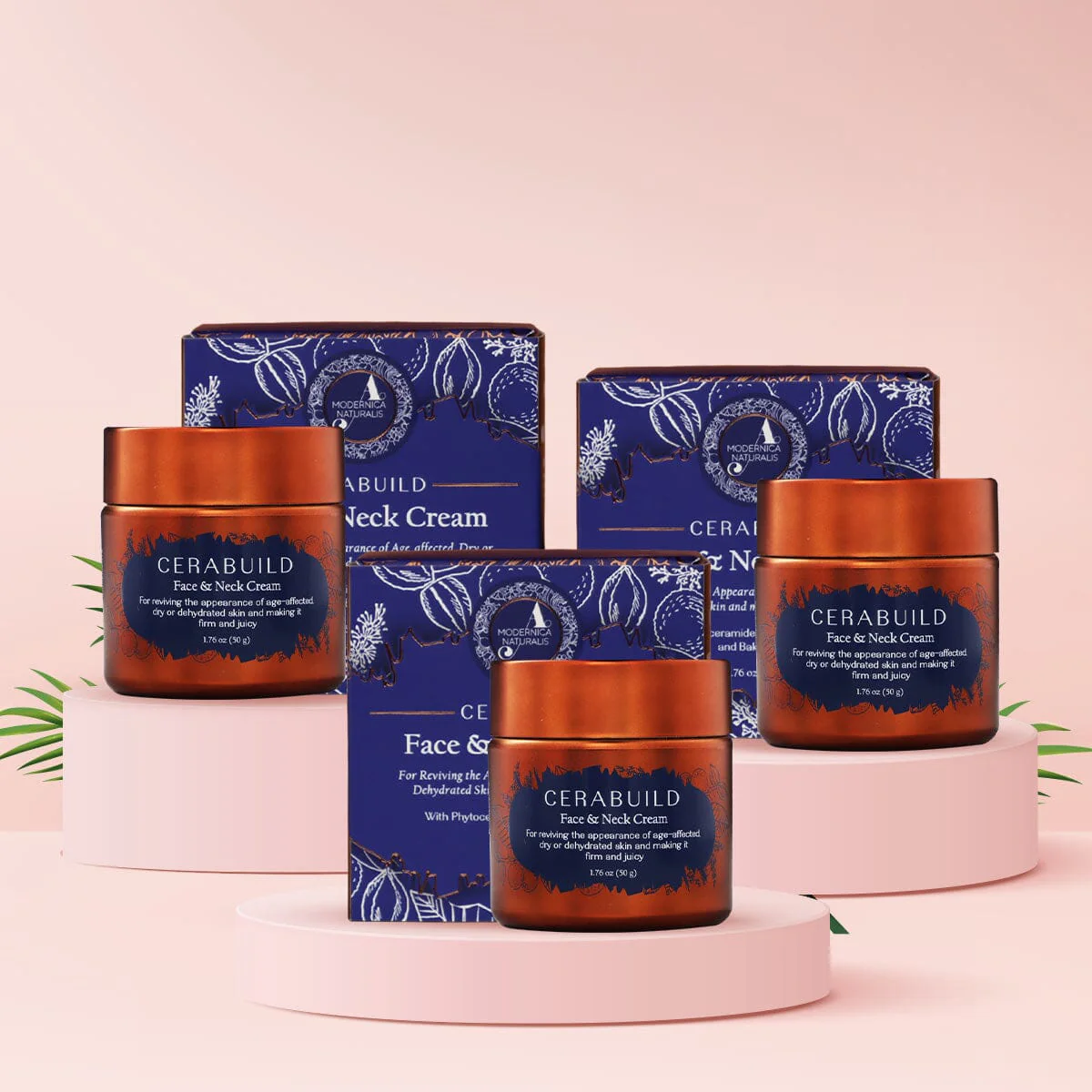 Cerabuild Face and Neck Cream - Restore Your Natural Bouncy and Plump Appearance - Pack of 3