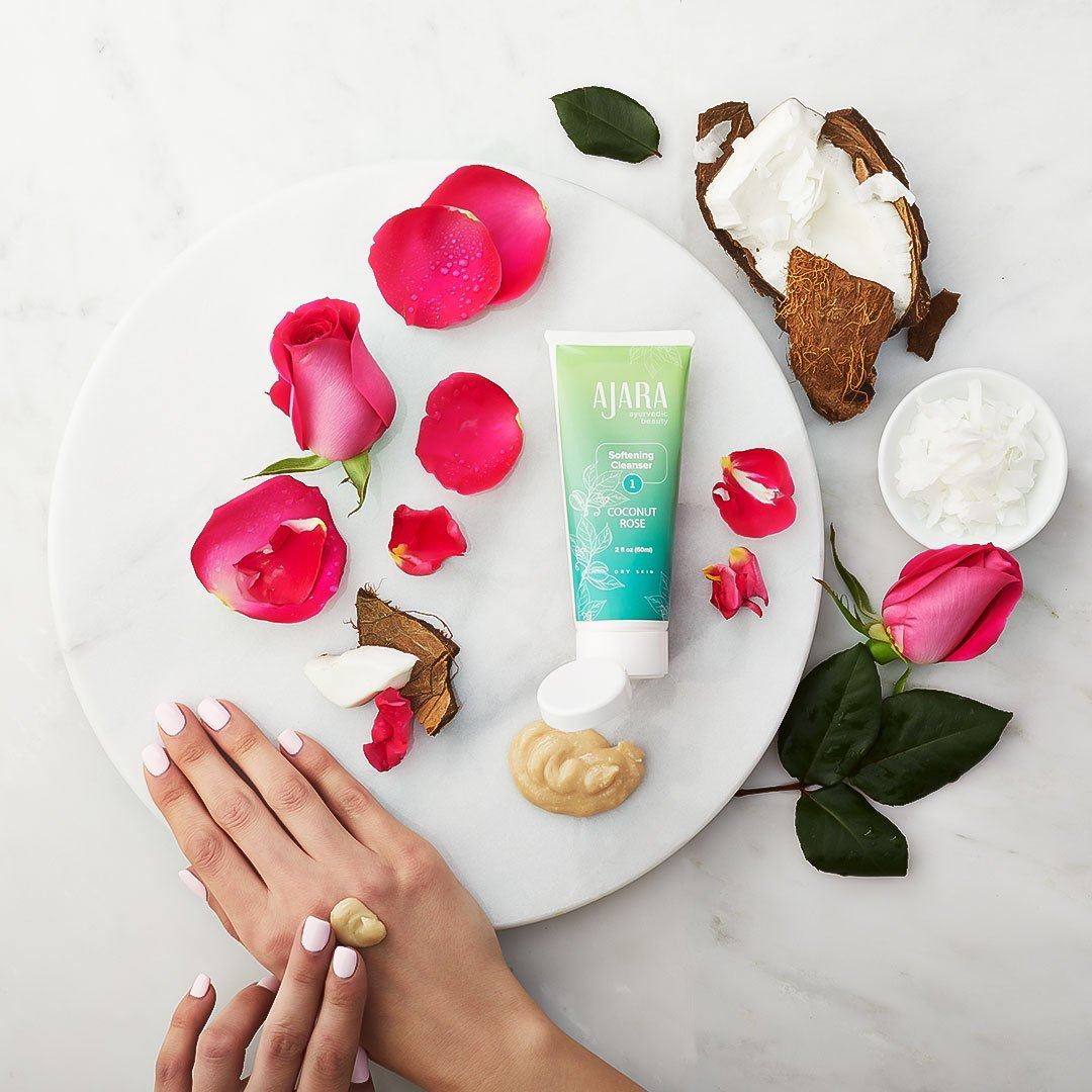 Coconut Rose Softening Cleanser - For Dry, Mature Skin - Leaves Skin Feeling Clean, Refreshed and Moisturized - Image 4
