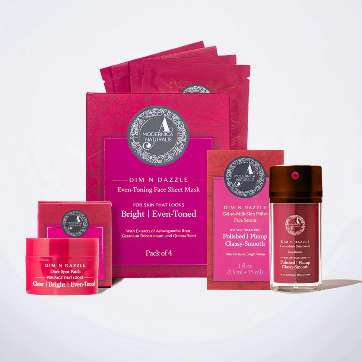 Dim N Dazzle Complete Even-Tone and Glow Trio - 3 Targeted Glow-Getters, 1 Powerhouse Kit - Image 2