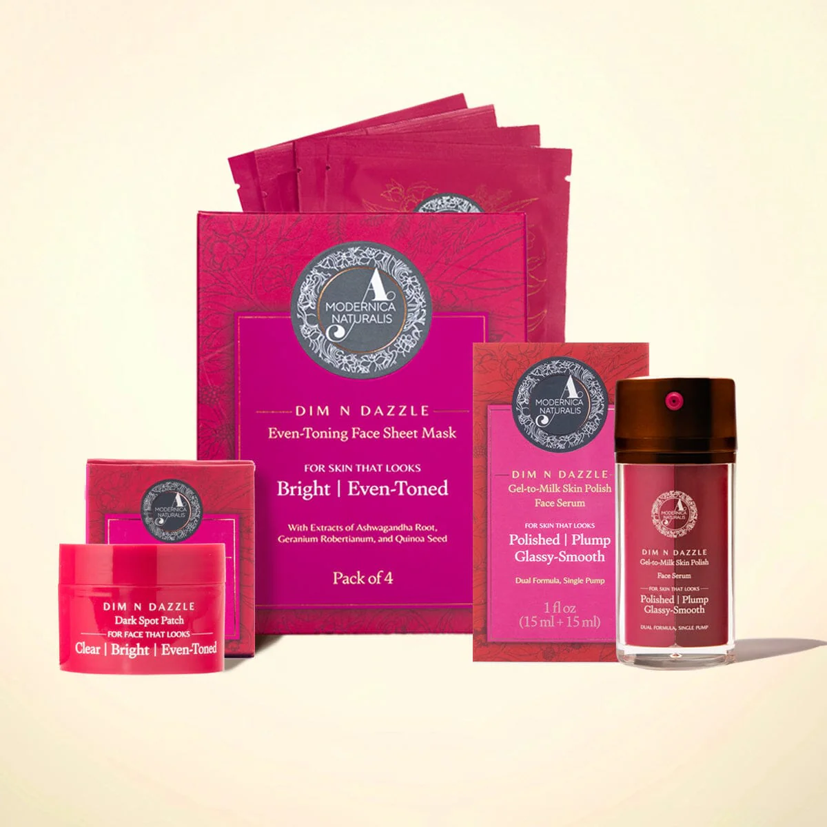Dim N Dazzle Complete Even-Tone and Glow Trio - 3 Targeted Glow-Getters, 1 Powerhouse Kit - Image 4