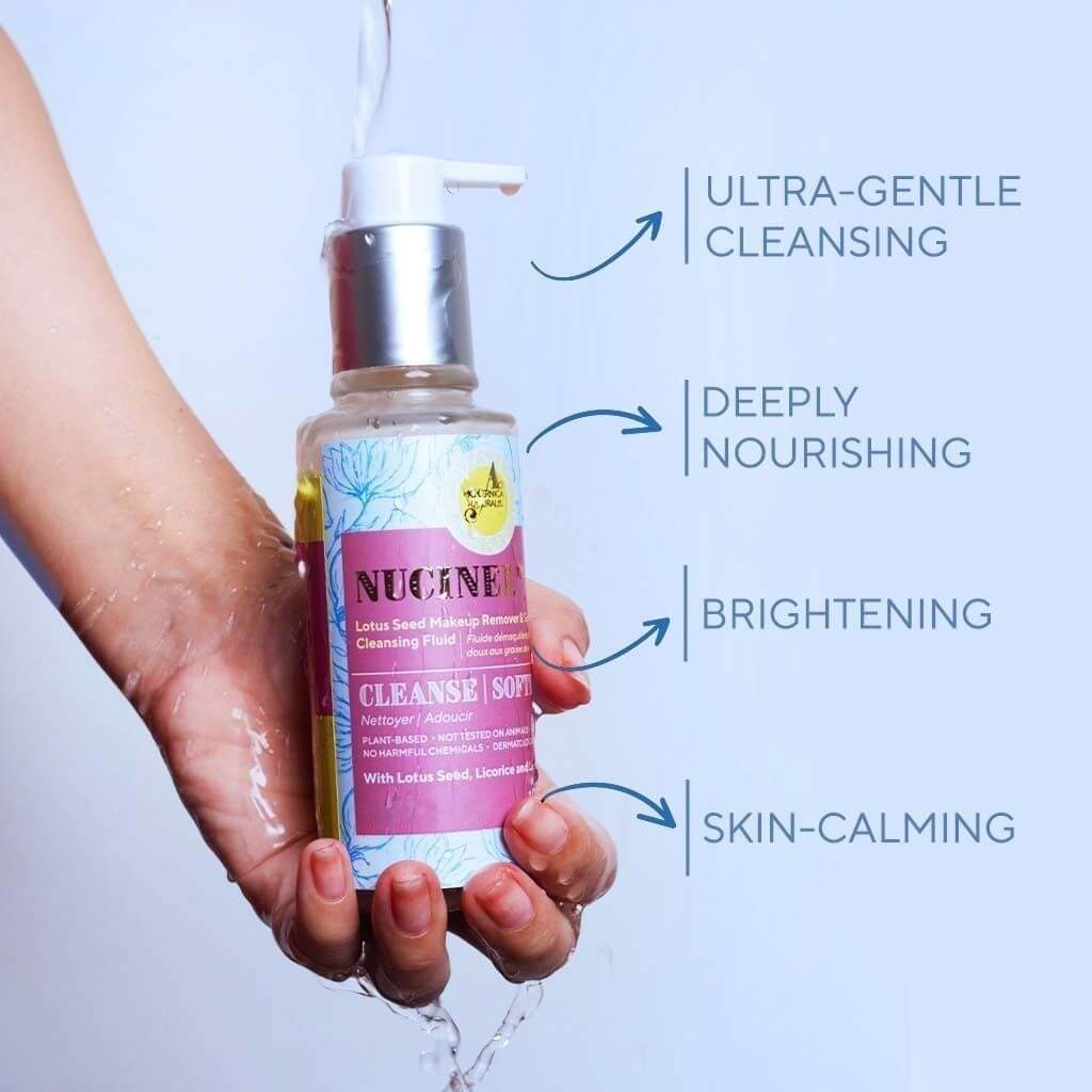 Hydra-Moisture Cleanser & Exfoliator Duo - With Nucinel Makeup Remover and Gentle-Cleansing Fluid & Citrenis Clean and Bright Skin-Buffing Gelly - Image 4