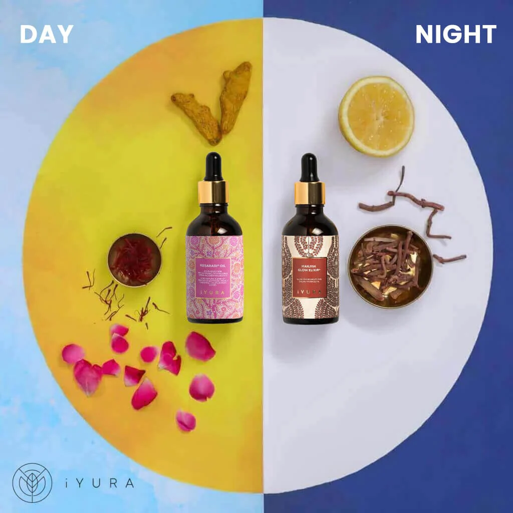 Day & Night Face Oil Duo - Best Moisturizer for Healthy Skin - Ayurvedic Natural Skincare Set - Image 6