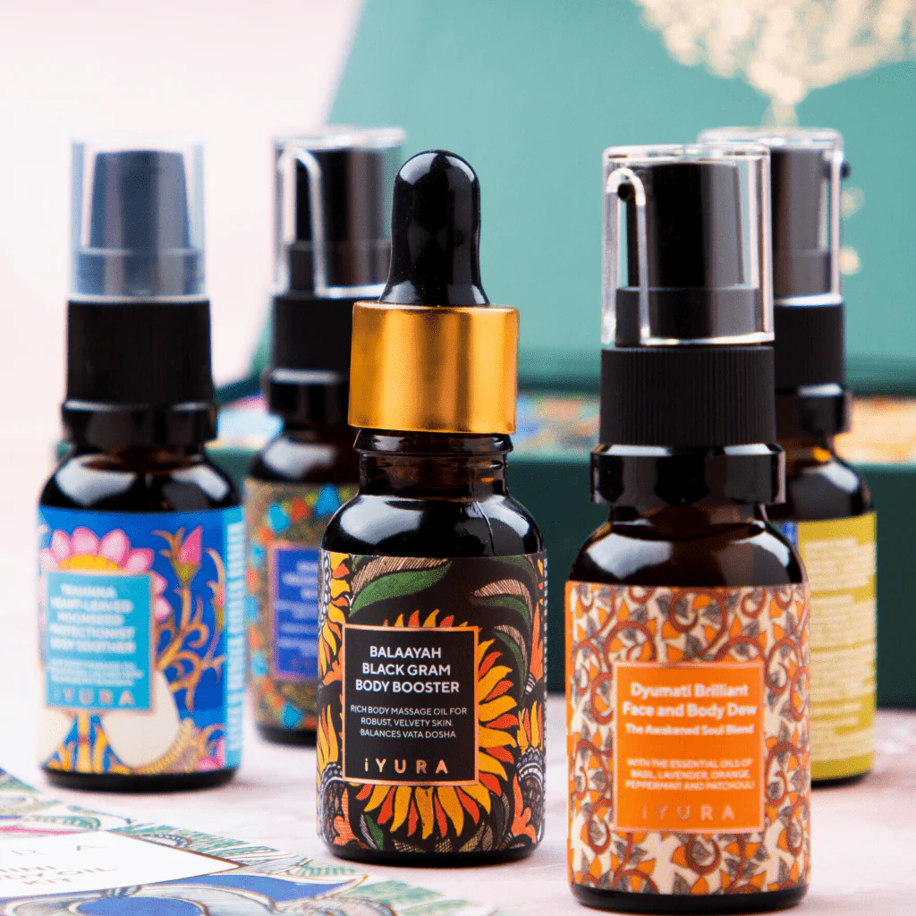 Mini Body Oil Kit - 5 Ayurvedic Body Oil Minis - Image 5
