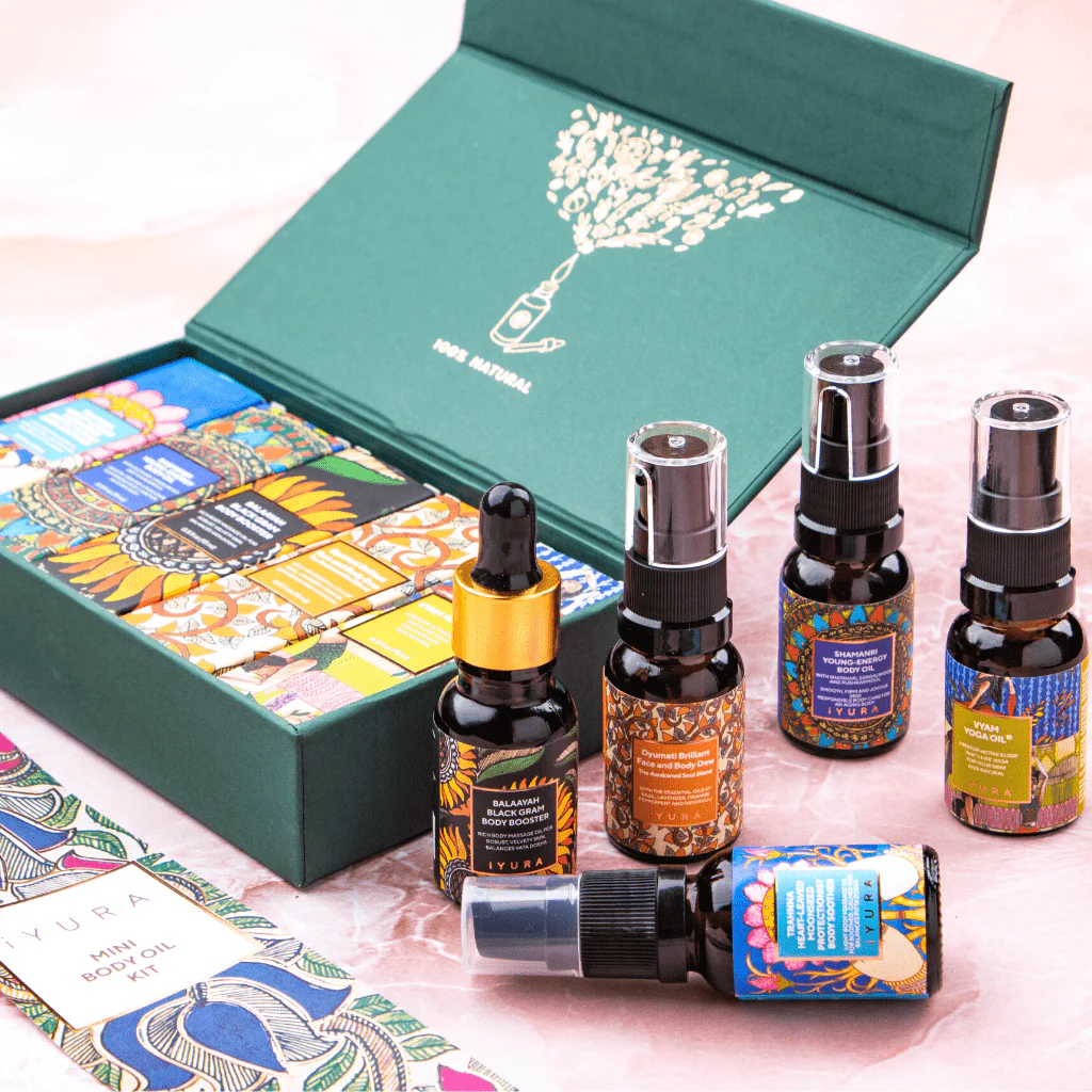 Mini Body Oil Kit - 5 Ayurvedic Body Oil Minis - Image 6