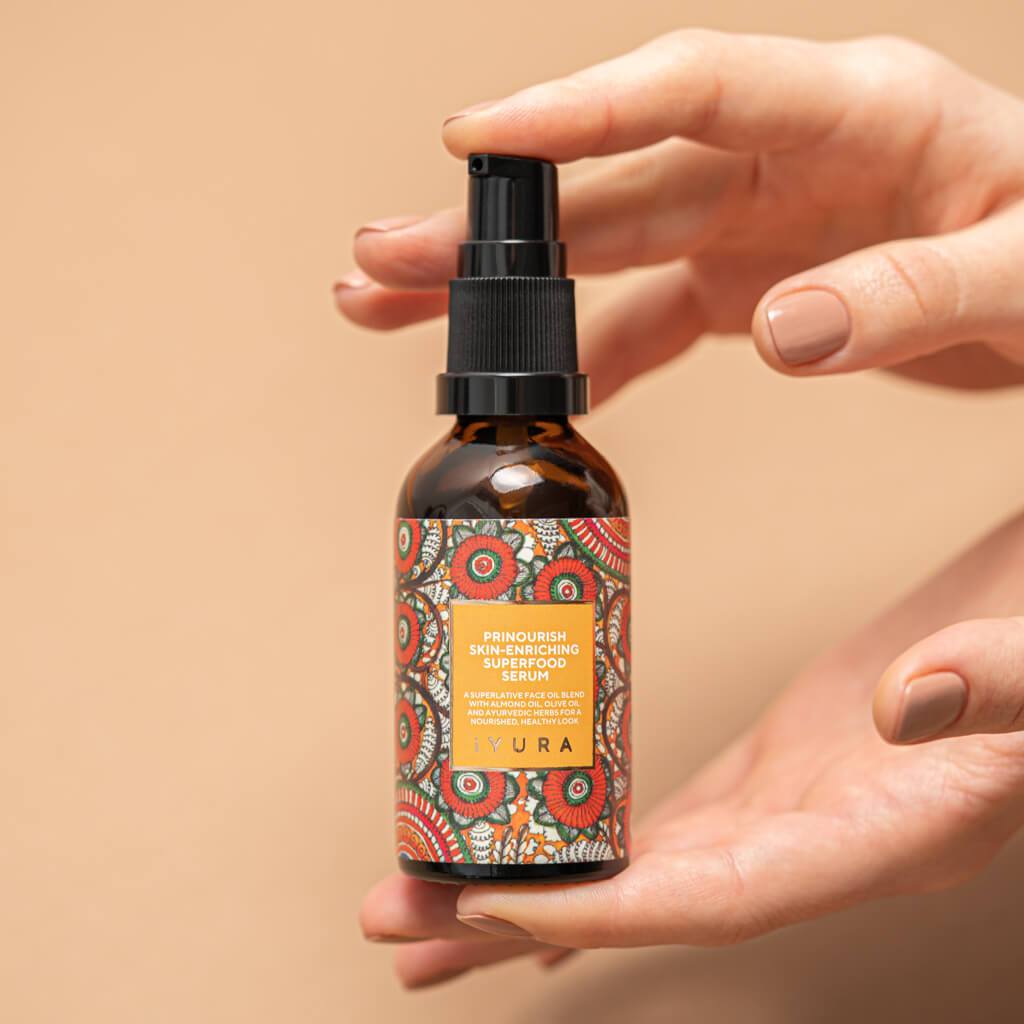 Prinourish Skin-Enriching Superfood Serum - With Almond Oil, Olive Oil, Turmeric, Mango and More Ayurvedic Herbs - Image 10