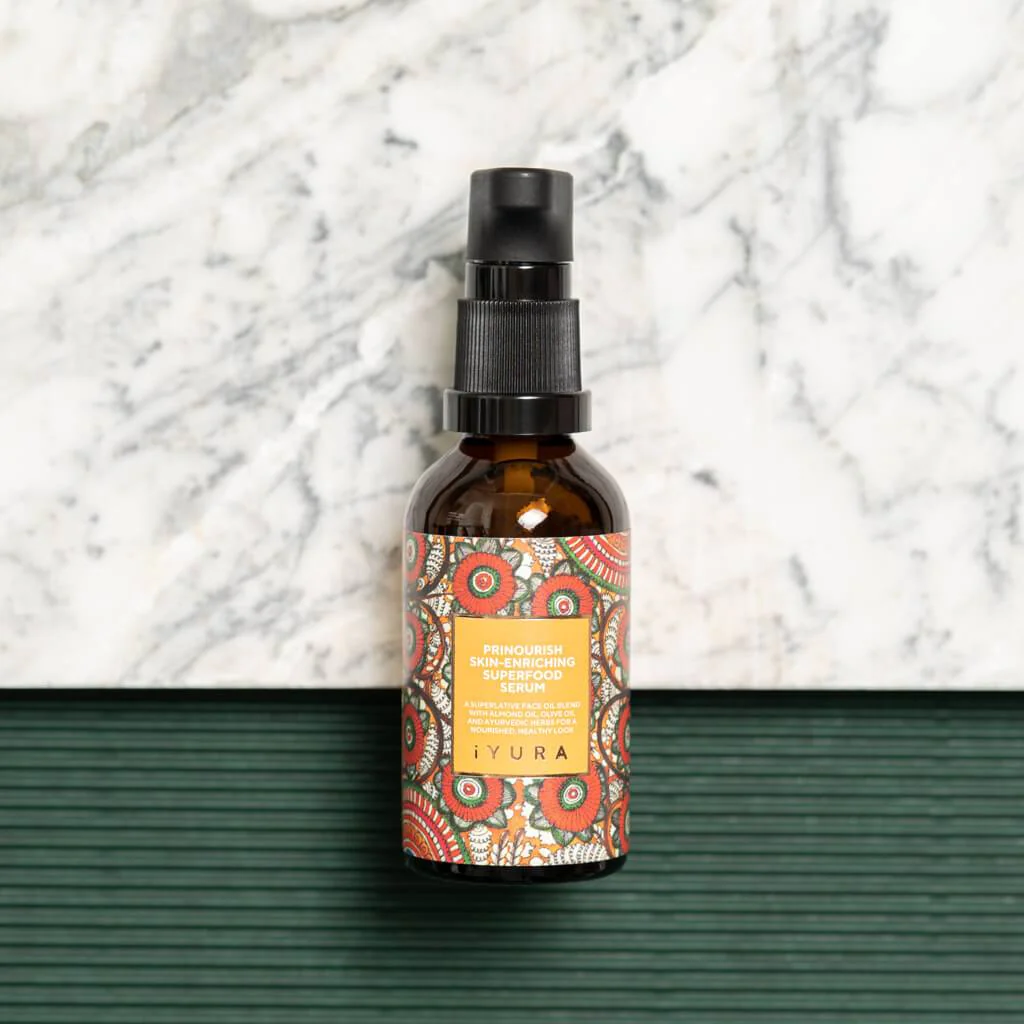 Prinourish Skin-Enriching Superfood Serum - With Almond Oil, Olive Oil, Turmeric, Mango and More Ayurvedic Herbs - Image 3
