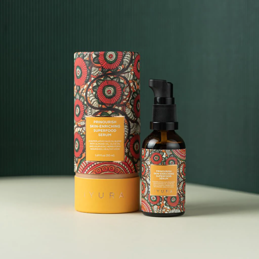 Prinourish Skin-Enriching Superfood Serum - With Almond Oil, Olive Oil, Turmeric, Mango and More Ayurvedic Herbs - Image 4