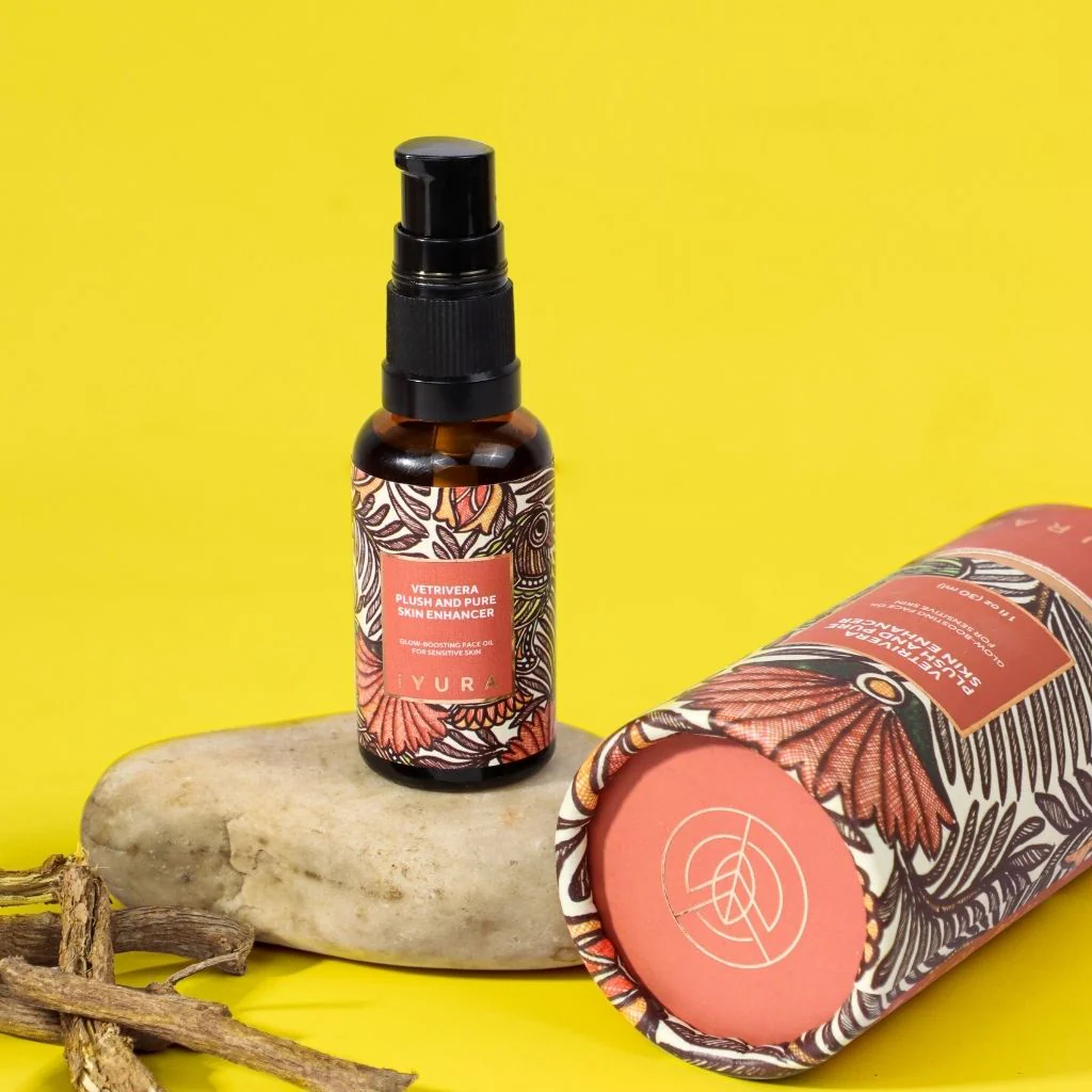 Vetrivera Plush and Pure Skin Enhancer - Best Face Oil for Sensitive, Delicate, Dry Skin - Soothes and Softens Skin - Image 4