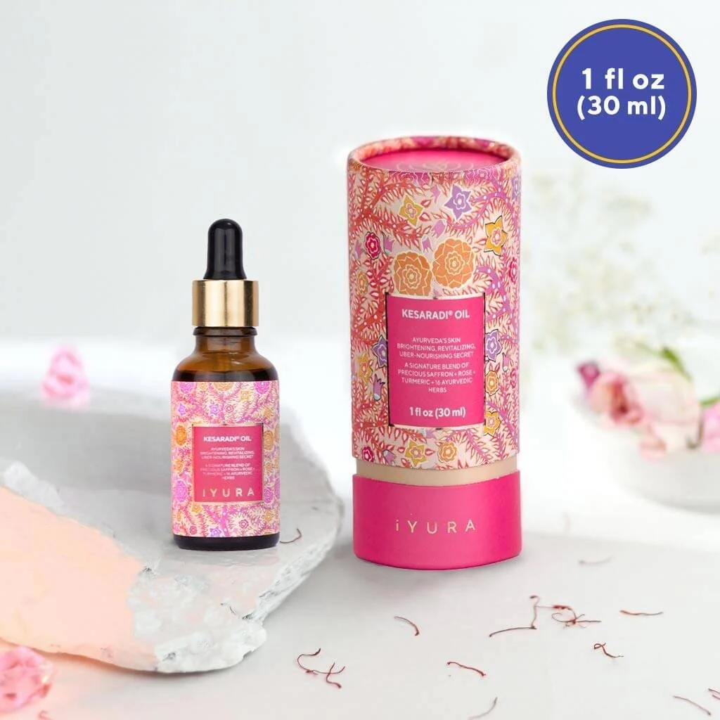 Kesaradi Face Oil - For Dry, Sensitive Skin - Ayurveda’s Brightening, Revitalizing, Uber-Nourishing Secret - To Get a Luminous Complexion - Image 8
