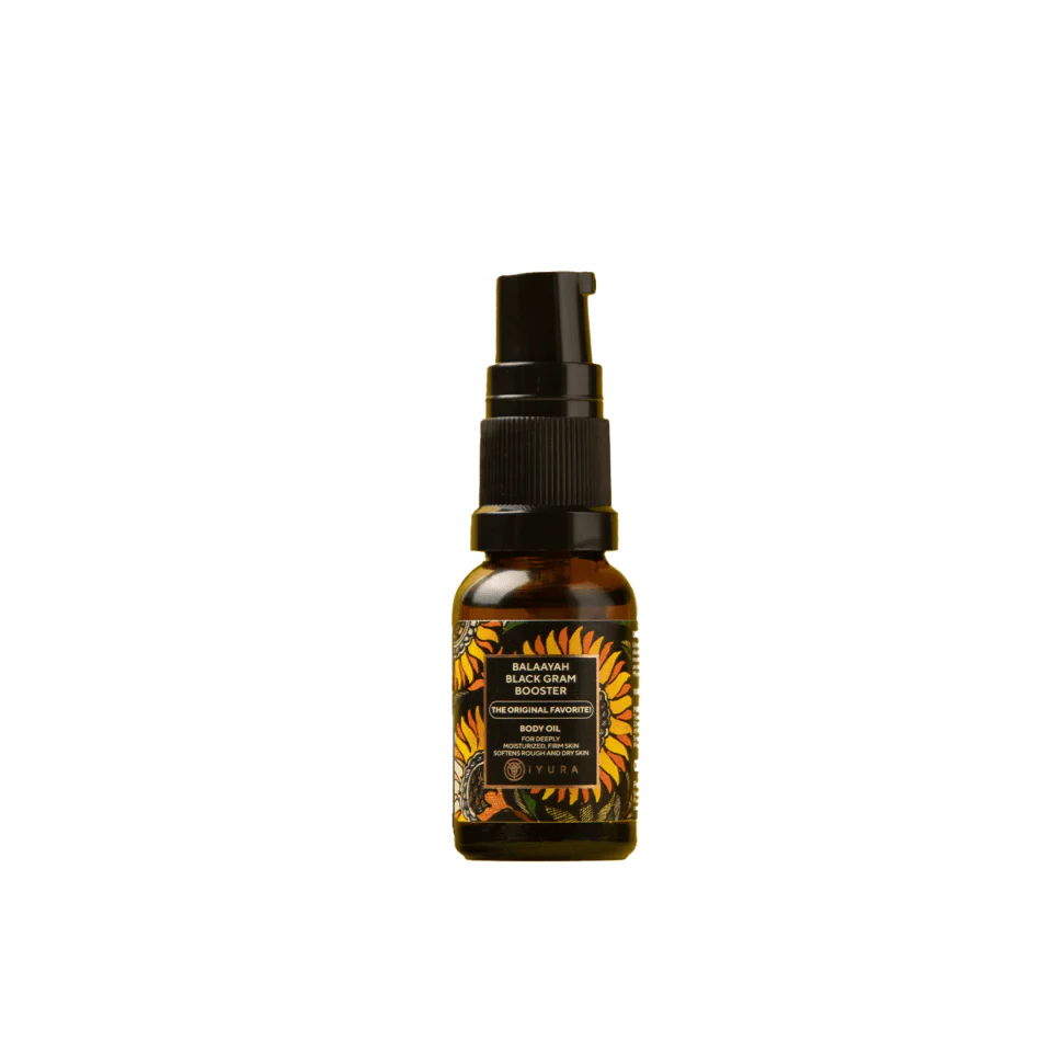 Balaayah Black Gram Body Booster - iYURA's Ayurvedic Body Oil for Dry, Mature and Aging Skin - With Black Gram - 15ML
