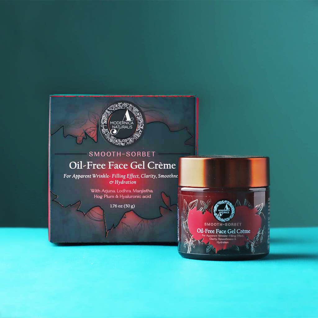 Smooth-Sorbet: An Oil-Free Face Gel Crème - With 7 Ayurvedic Herbs and 5 Clinically Tested Ingredients - Pack of 3 - Image 2